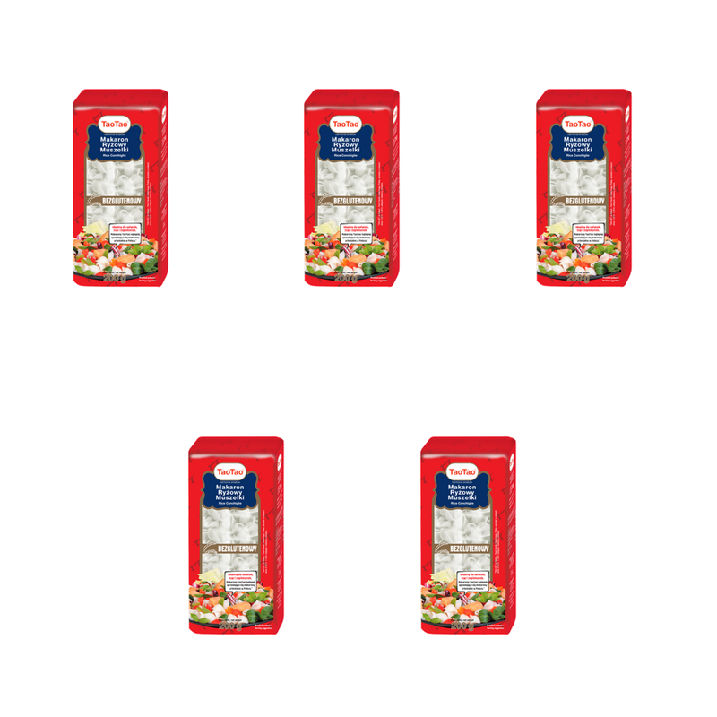 Makaron Ryżowy Muszelki 200g TAO TAO X5