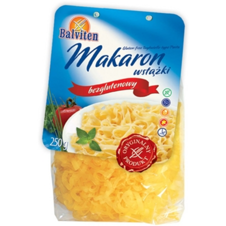 Balviten Makaron wstążki 250g. Produkt bezglutenowy