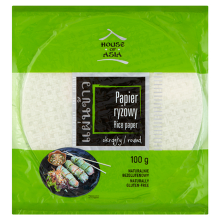 House of Asia papier ryżowy okrągły 100g