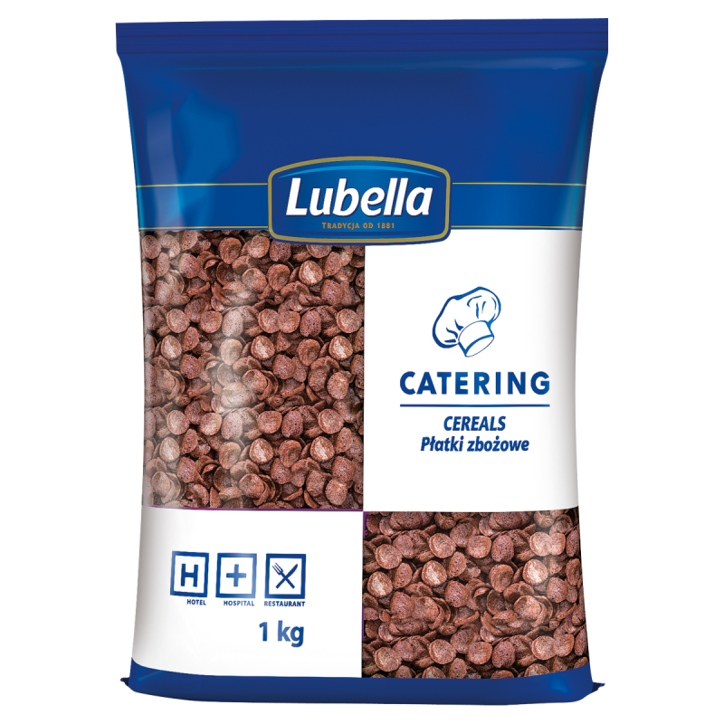 Płatki Zbożowe Muszelki o Smaku Czekoladowym - Lubella Catering 1kg
