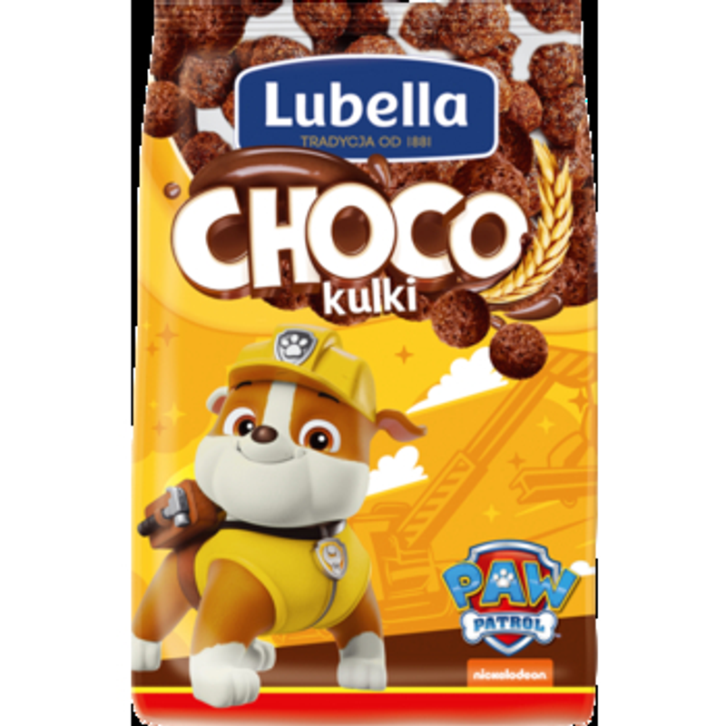 Lubella Mlekołaki Choco Kulki Zbożowe kulki o smaku czekoladowym 250 g
