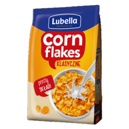 Lubella Corn Flakes Klasyczne Płatki kukurydziane 250 g