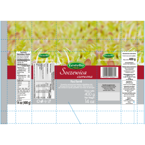 Lestello Soczewica czerwona 400 g