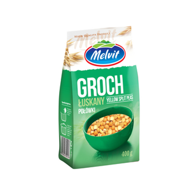 Melvit Groch łuskany połówki 400g
