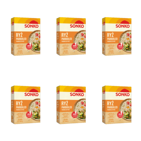 Sonko. Ryż parboiled 4x100 g. X6