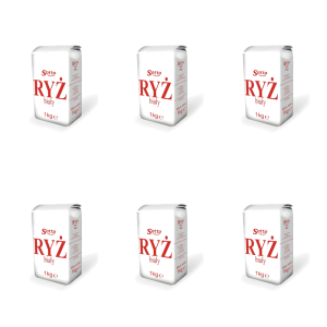 Sotto Ryż Biały Długoziarnisty 1kg papier X6