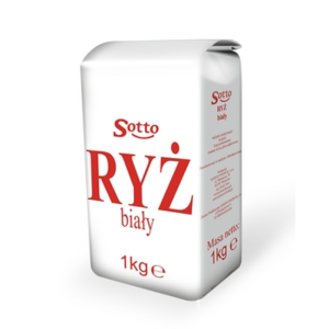 Sotto Ryż Biały Długoziarnisty 1kg papier X6