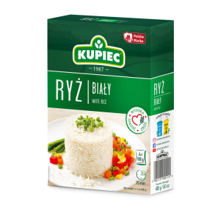 KUPIEC Ryż Biały Długoziarnisty Naturalny Wysoka Jakość - 4x100 g Woreczki