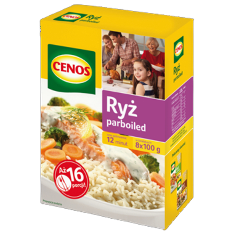 Cenos Ryż paraboiled 8x100 g