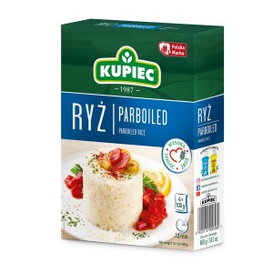 Ryż Parboiled Paraboliczny Naturalny Sypki - Kupiec Woreczki 4x100 g