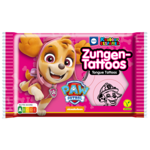 ZT PAW PATROL 11g - chrupiący opłatek z tatuażem na język. Zawiera substancję słodzącą.