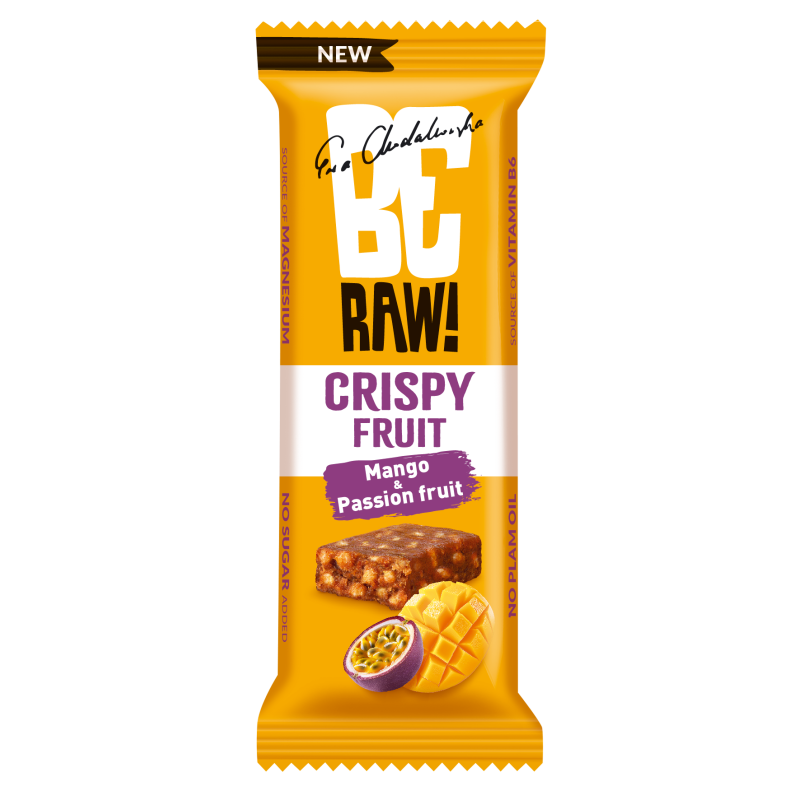 BeRAW Crispy Fruit Mango & Passionfruit 40g