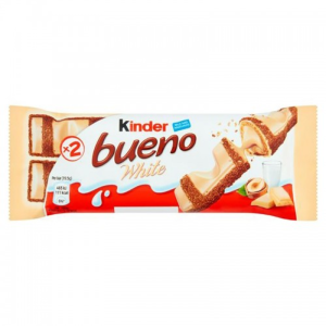 KINDER BUENO WHITE, wafel z nadzieniem 39g X30