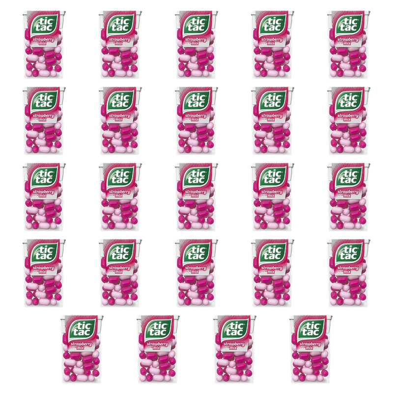 Tic Tac Strawberry Mix 18g X24
