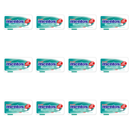 Mentos 2 Hours Clean Breath Intense Mint 21g X12