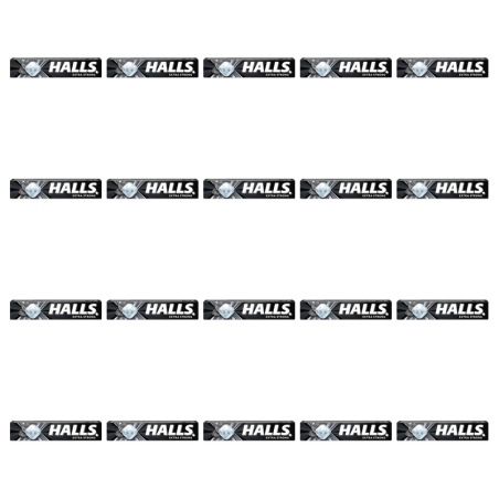 Halls Extra Strong Cukierki Mentolowe Eukaliptusowe Orzeźwiające 20szt 33.5g X20