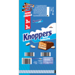 Knoppers Baton Kokosowy 120g