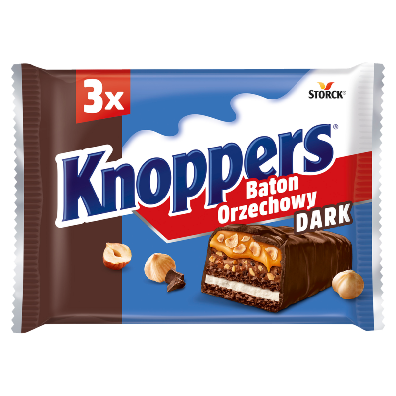 Knoppers Baton Orzechowy Dark 120g (3x40g)