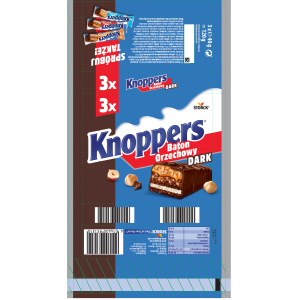 Knoppers Baton Orzechowy Dark 120g (3x40g)