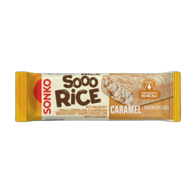 Baton Ryżowy w Białej Czekoladzie z Karmelem - Sonko Sooo Rice Caramel 16g