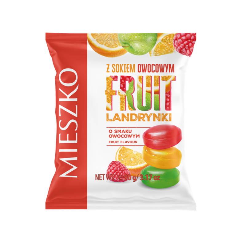 Landrynki owocowe 90g Mieszko