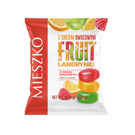 Landrynki owocowe 90g Mieszko