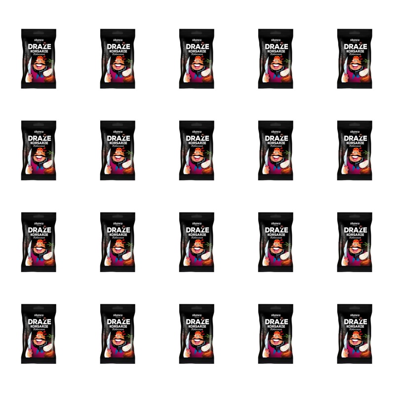 Skawa draże kokosowe 70g X20