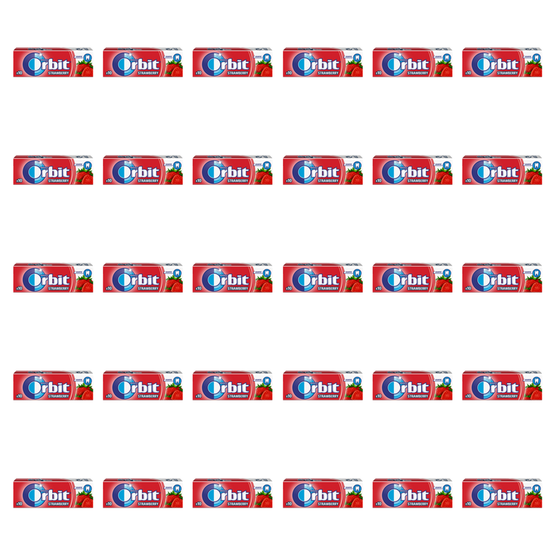 Orbit Strawberry 10 drażetek/14g X30