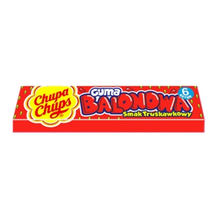 Chupa Chups Guma Balonowa Truskawka 27,6g