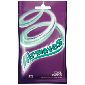 Airwaves Cool Cassis Guma do żucia bez cukru 29 g (21 drażetek)