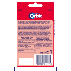 Orbit Strawberry Guma do żucia bez cukru 29 g (21 drażetek)