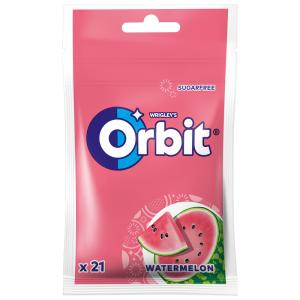 Orbit Watermelon Guma do żucia bez cukru 29 g (21 drażetek)