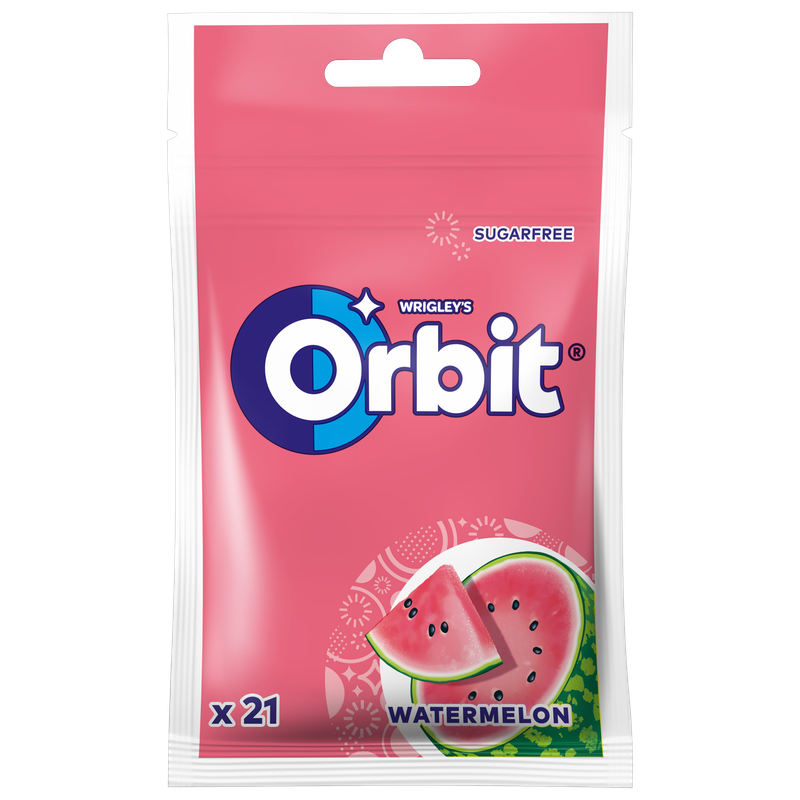 Orbit Watermelon Guma do żucia bez cukru 29 g (21 drażetek)