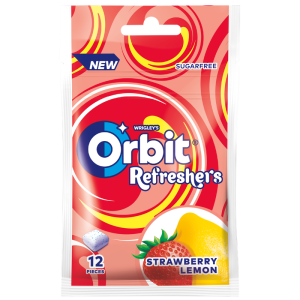Orbit Refreshers Strawberry Lemon Guma do żucia bez cukru 26g (12 drażetek)