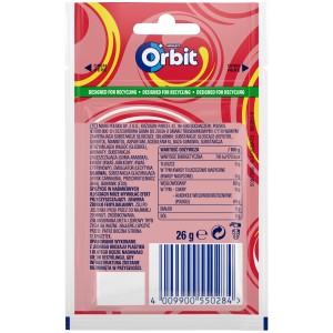Orbit Refreshers Strawberry Lemon Guma do żucia bez cukru 26g (12 drażetek)