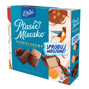 E. Wedel Ptasie Mleczko Czekoladowe w czekoladzie deserowej 340g X18