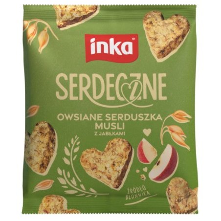 INKA SERDECZNE Owsiane serduszka musli z jabłkami 50g