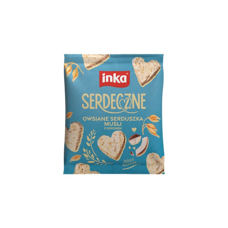 INKA SERDECZNE Owsiane serduszka musli z kokosem 50 g
