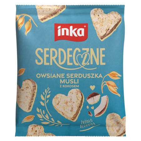 INKA SERDECZNE Owsiane serduszka musli z kokosem 50 g