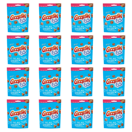 Grześki Tyci Wafelki z kremem w czekoladzie mlecznej 120 g X16