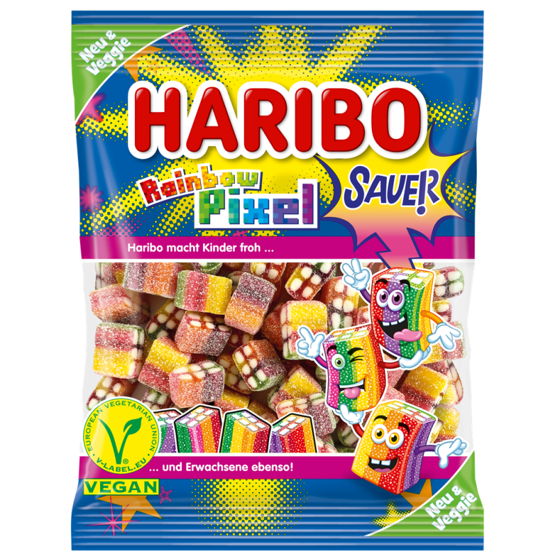 Żelki Haribo Rainbow Pixel 160g