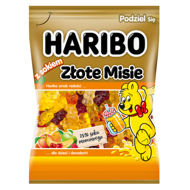Żelki Haribo Złote Misie z Sokiem 160G