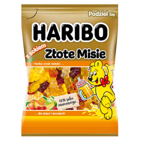 Żelki Haribo Złote Misie z Sokiem 160G