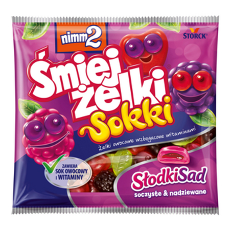 nimm2 Śmiejżelki Sokki Słodki Sad 90g