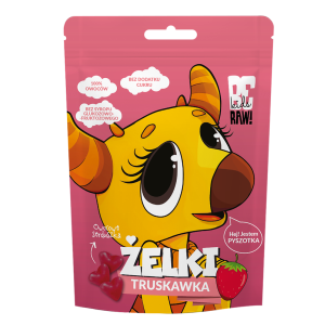 BeRAW Kids Żelki Truskawka 35g