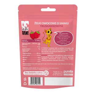 BeRAW Kids Żelki Truskawka 35g