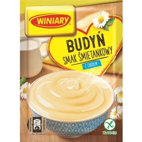 WINIARY Budyń z cukrem smak śmietankowy 60g