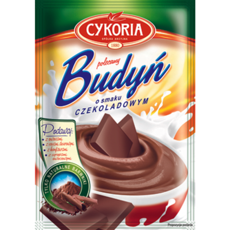 Budyń w Proszku Bez Cukru o Smaku Czekoladowym Deser Czekoladowy CYKORIA 40g