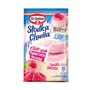 Dr. Oetker Słodka Chwila Budyń smak Panna cotta malinowa 43g