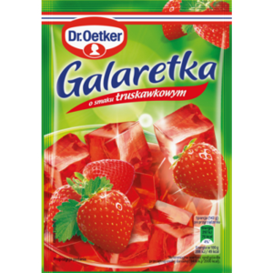 Dr. Oetker Galaretka o smaku truskawkowym 72 g X30